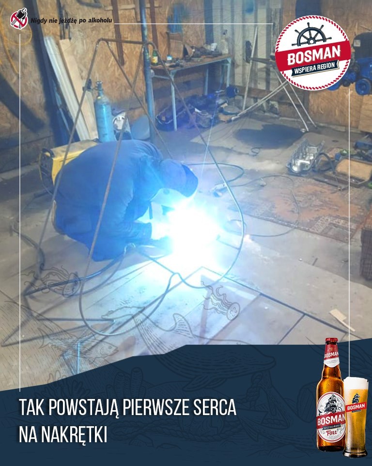 Tak powstają pierwsze serca na nakrętki